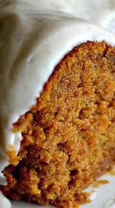 Pumpkin Spice Buttermilk Cake with Cinnamon Cream Cheese Frosting