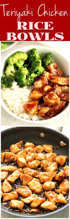 Quick Teriyaki Chicken Rice Bowls