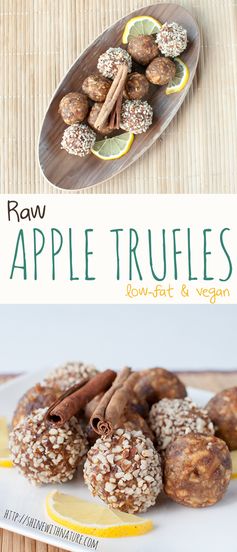 Raw Apple Truffles (delicious, low-fat & vegan