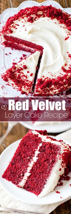 Red Velvet Layer Cake with Cream Cheese Frosting