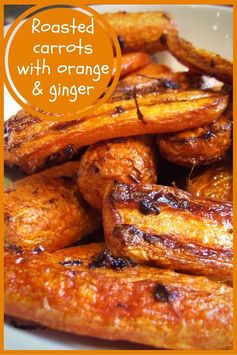 Roasted carrots with ginger and orange