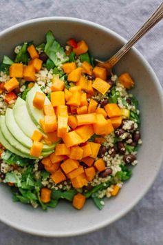 Roasted Sweet Potato Black Bean Salad