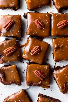 Salted Caramel Turtle Brownies