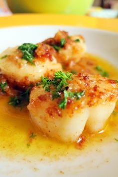 Sea Scallops With Lemon Butter Sauce