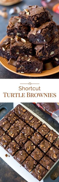 Shortcut Turtle Brownies