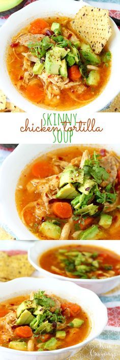 Skinny Chicken Tortilla Soup