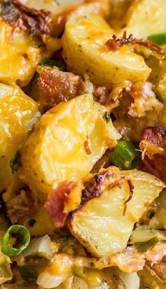 Slow Cooker Cheesy Bacon Ranch Potatoes