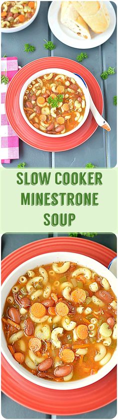 Slow cooker Minestrone Soup