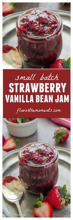 Small Batch Strawberry Vanilla Bean Jam