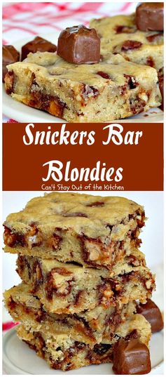 Snickers Bar Blondies