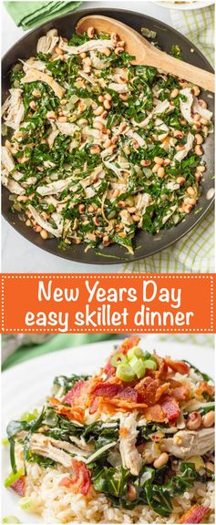 Southern New Year's Day dinner skillet