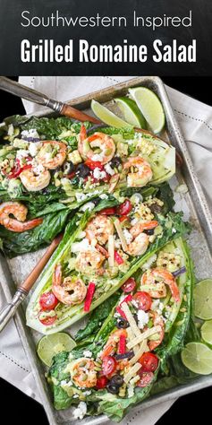 Southwestern Inspired Grilled Romaine Salad