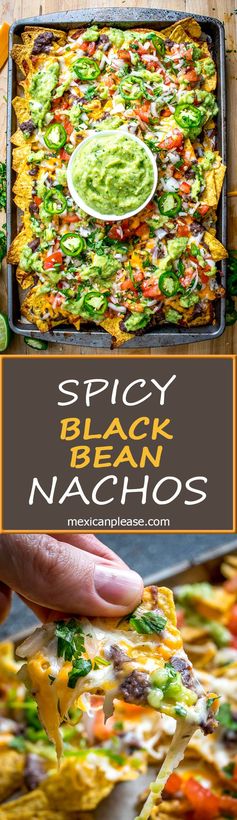 Spicy Black Bean Nachos