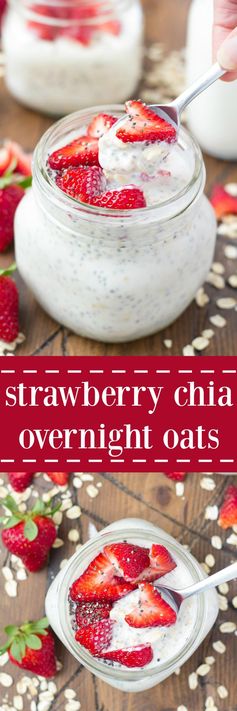 Strawberry Chia Overnight Oats