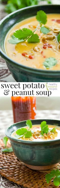 Sweet potato and peanut soup