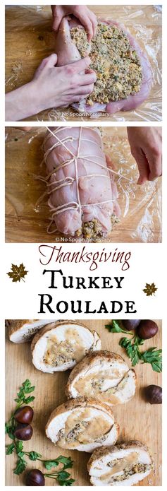 Thanksgiving Turkey Breast Roulade (with Stuffing