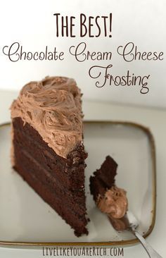 The Best Chocolate Cream Cheese Frosting