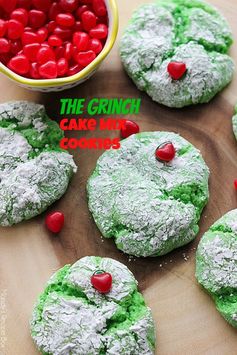 The Grinch Cake Mix Cookies