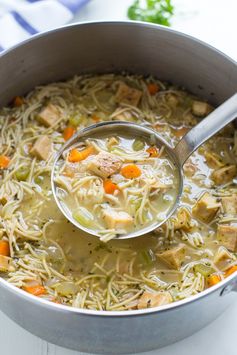 Tofu ‘Chicken’ Noodle Soup