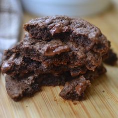 Triple Chocolate Chunk Cookies