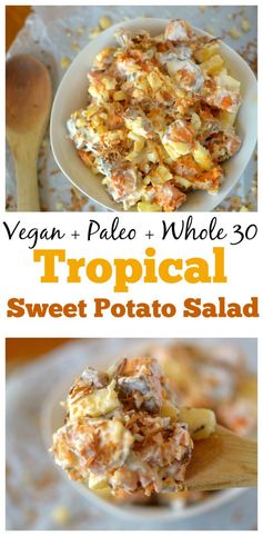Tropical Sweet Potato Salad (Vegan, Paleo + Whole 30!