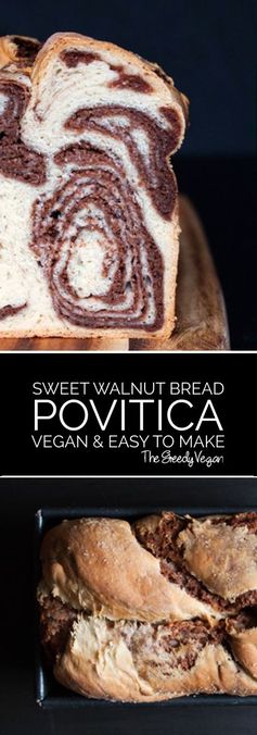 Vegan Povitica - Croatian Sweet Walnut Bread