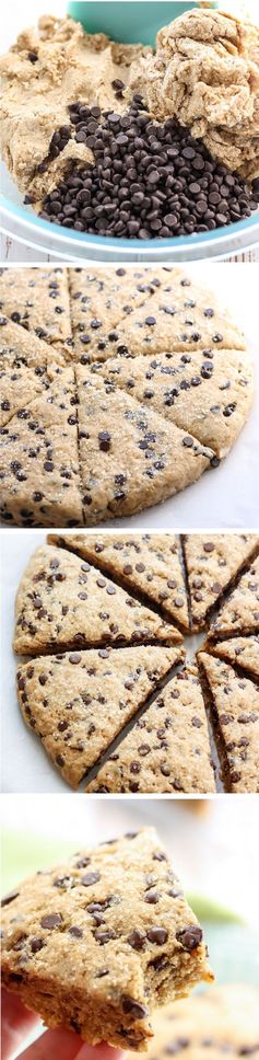 Vegan Whole Wheat Chocolate Chip Scones