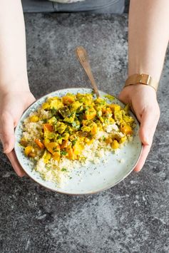 Vegetable Curry with Turmeric Coconut Sauce