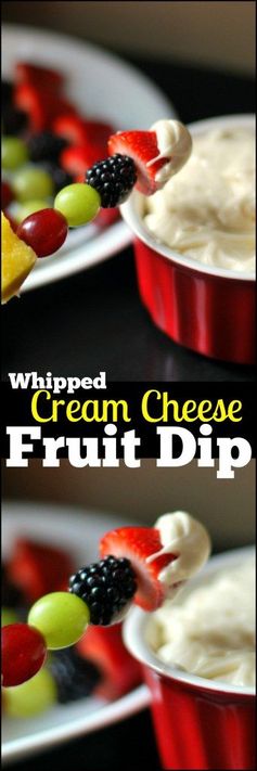 Whipped Cream Cheese Fruit Dip