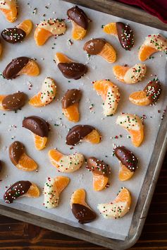 White Chocolate and Chocolate Dipped Mandarin Oranges