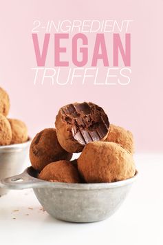 2-Ingredient Dark Chocolate Truffles