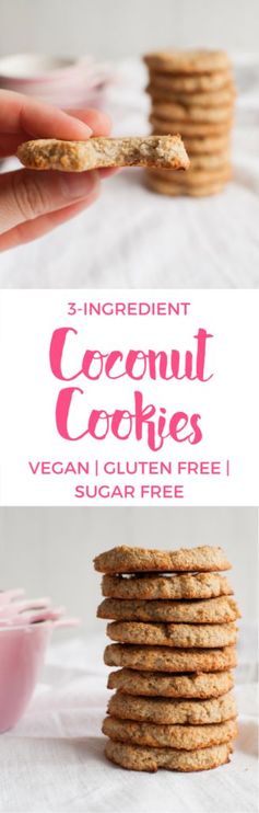 3 Ingredient Coconut Cookies