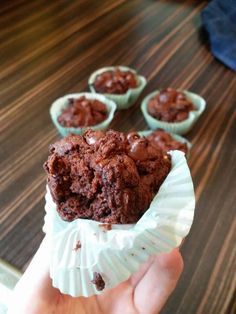 3-Ingredient Healthy Chocolate Muffins