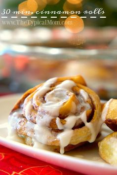 30 minute caramel cinnamon rolls