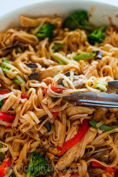 30-Minute Chicken Rice Noodle Stir-Fry