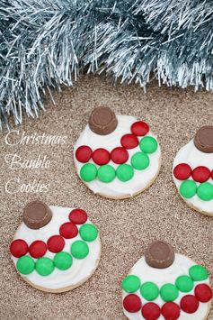 5 Minute Christmas Bauble Cookies