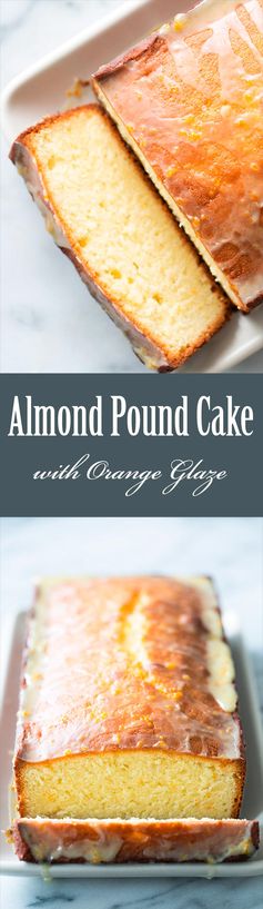 Almond Pound Cake with Orange Glaze