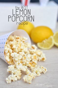 Amazing Lemon White Chocolate Popcorn