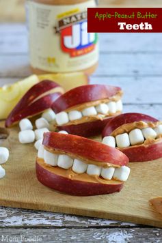 Apple Peanut Butter Teeth | Fun Easy Kid's Snack