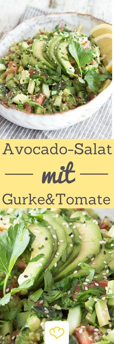 Avocado-Gurken-Tomaten-Salat