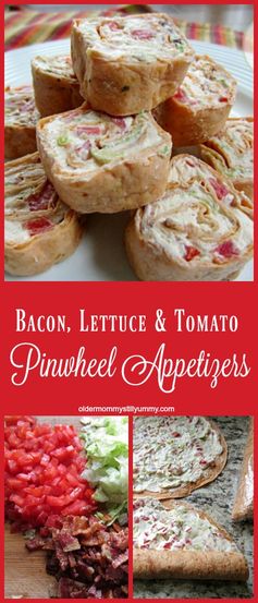 Bacon, Lettuce & Tomato Pinwheel Appetizers