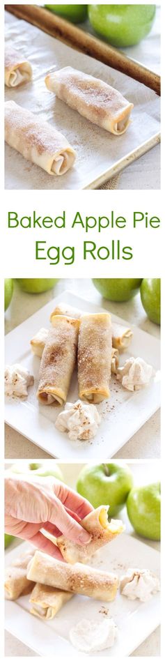 Baked Apple Pie Egg Rolls