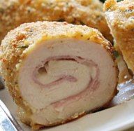 Baked Chicken Cordon Bleu (for South Beach Phase 1