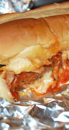 Baked Chicken Parmesan Sandwiches