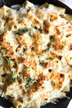 Baked Creamy Garlic Rigatoni