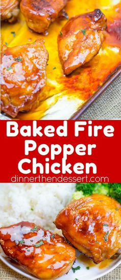 Baked Fire Popper Chicken