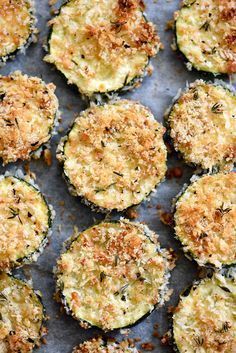 Baked Zucchini Parmesan Crisps