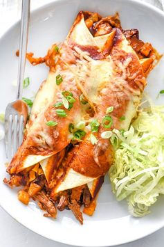 Beef and Butternut Squash Enchiladas