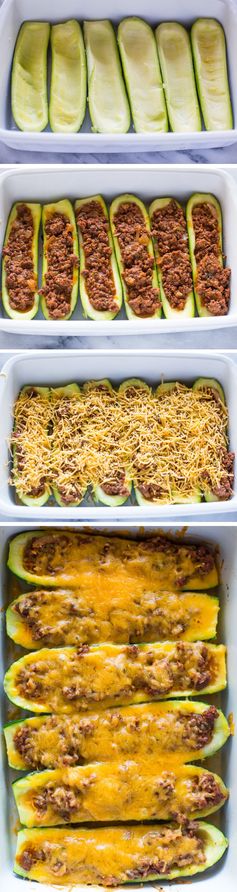 Beef Stuffed Zucchini Boats