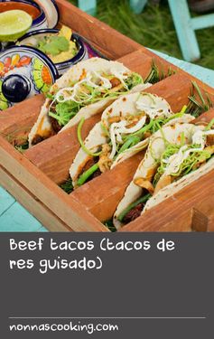 Beef tacos (tacos de res guisado